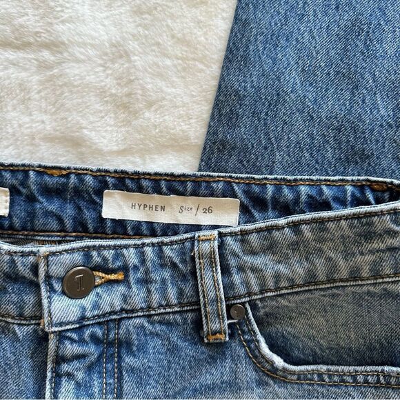 Pilcro and Letterpress Hyphen Fringe Bottom Jeans Women’s Size 26 - Picture 3 of 13